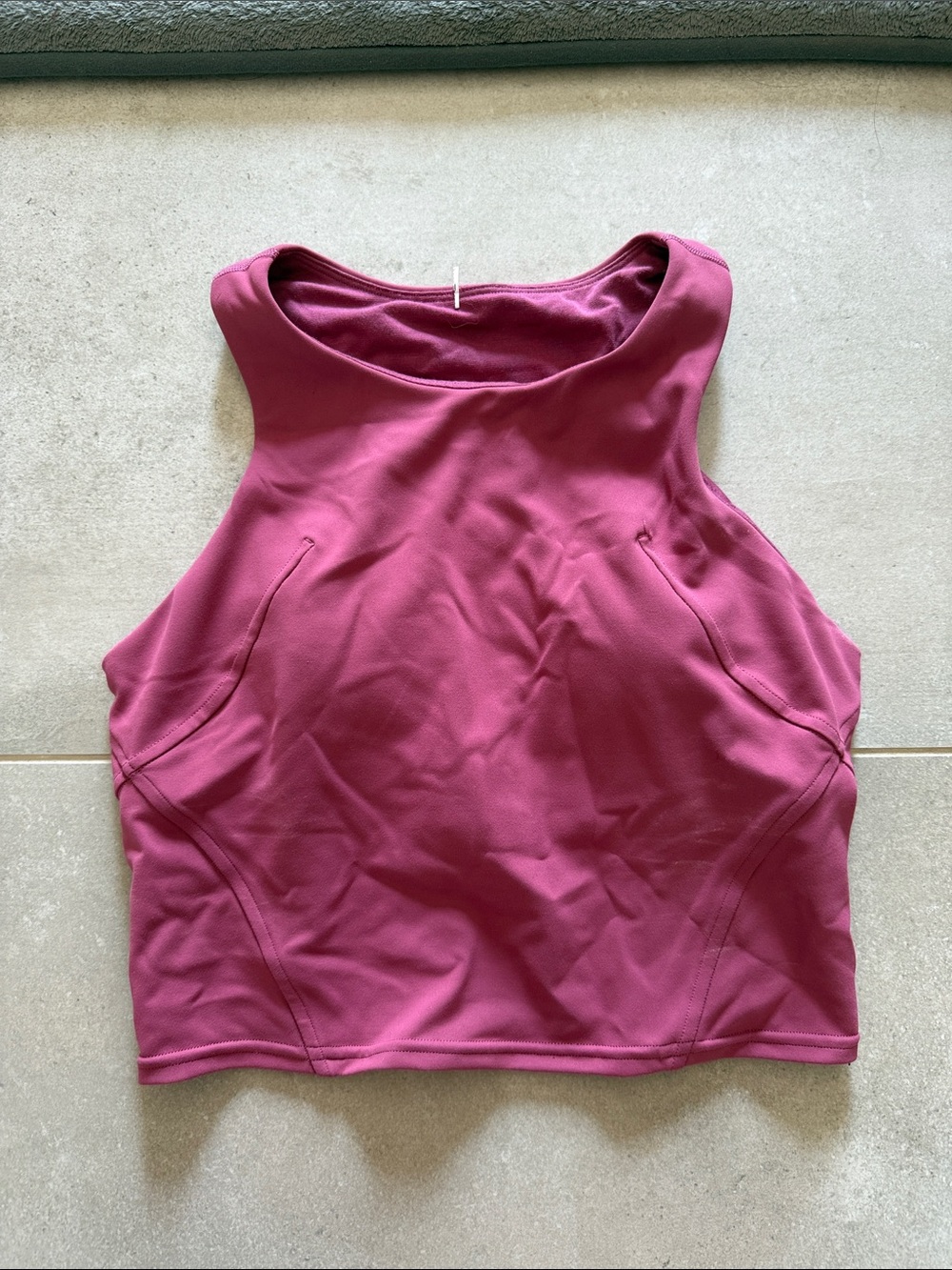 lululemon athletica Sleeveless High-Neck Crop Top in Plum